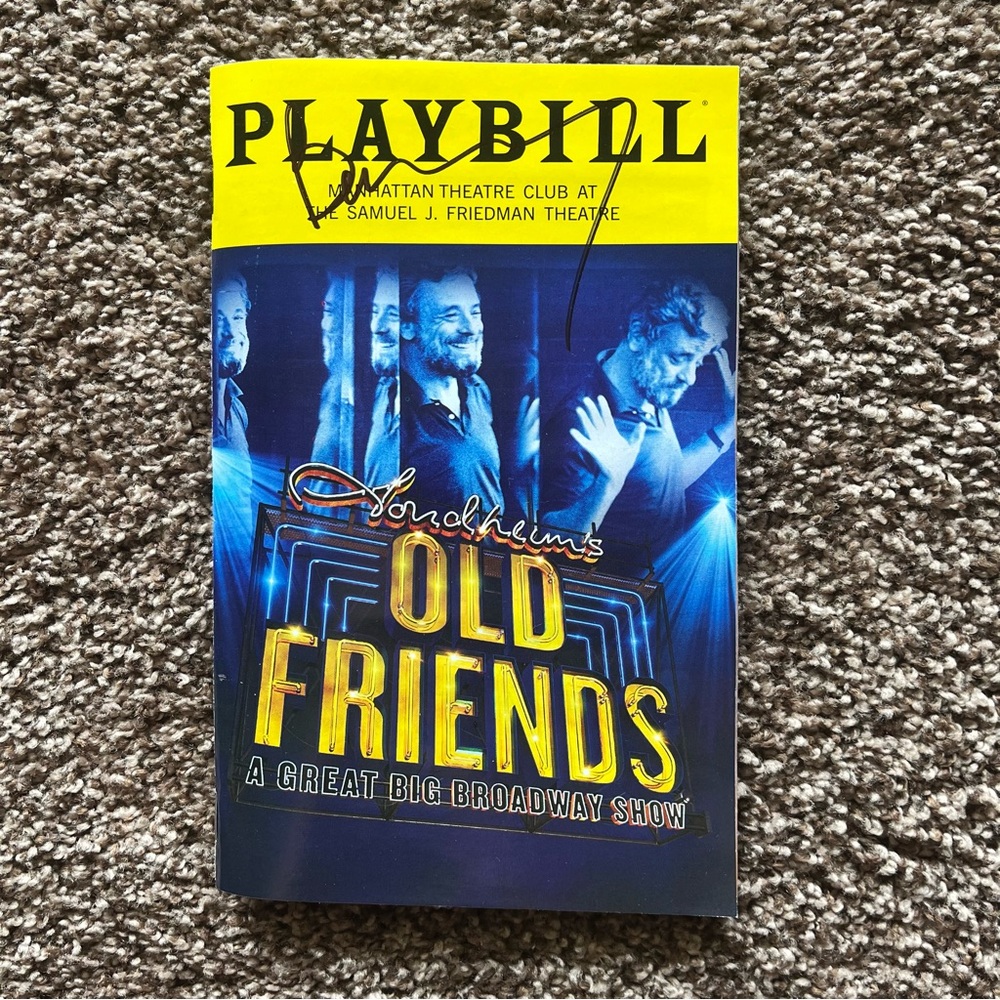 Bernadette Peters Signed Playbill Old Friends